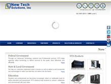 Tablet Screenshot of newtechsolutions.com
