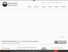 Tablet Screenshot of newtechsolutions.pl